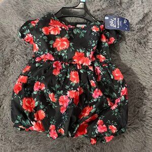 Beautiful Black and Rose Dog Party Dress!  Size Medium, NWT